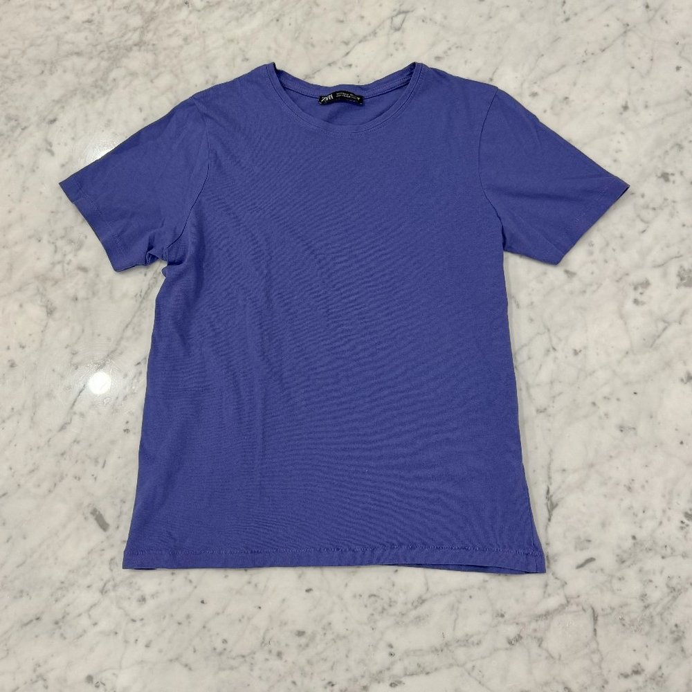 Zara Crew Neck Short Sleeve T - Size Small